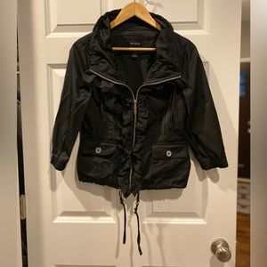 WHBM lightweight Black zip-up Jacket.